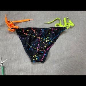 Swim Paint Splatter Bikini Bottoms Poshmark