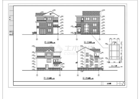 简单实用的新型农村住宅建筑设计cad图纸住宅小区土木在线