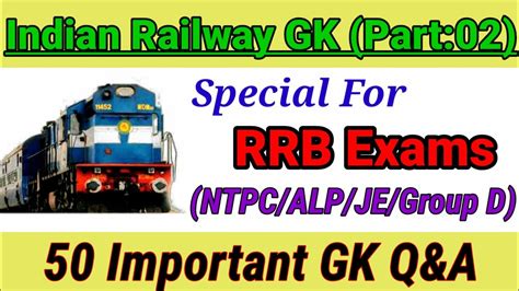 Indian Railway Gkrailway Ntpc Gkgeneral Knowledge Questions And Answers