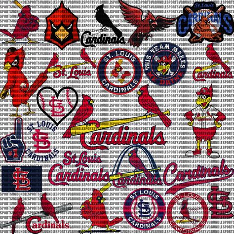 Cardinal SVG 25 Layered File Baseball Team SVG St Louis Etsy