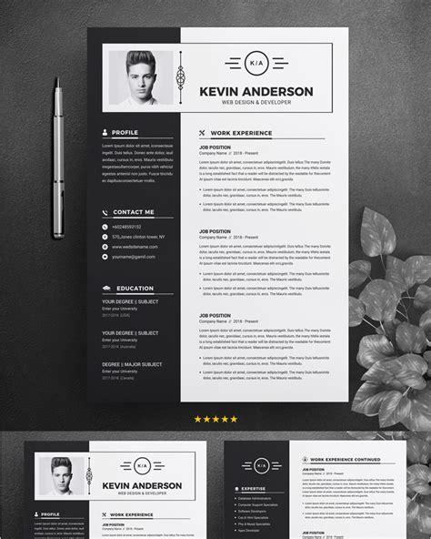 Kevin Anderson Resume Template 74619 Templatemonster