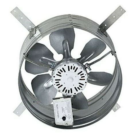 14 Gable Mount Attic Exhaust Fan With Adjustable Thermostat Whole Home