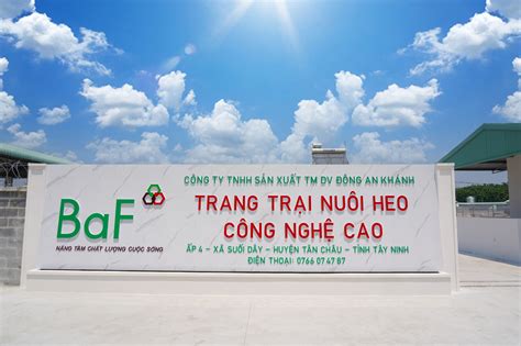 Khánh thành trang trại chăn nuôi heo công nghệ cao Đông An Khánh