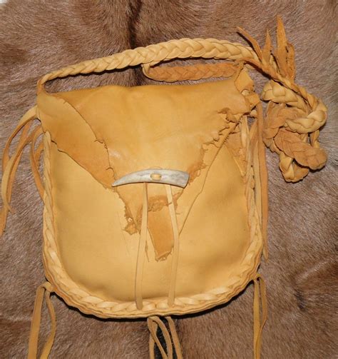 Leather possibles bag purse 2 compartments by LeatherBagLady