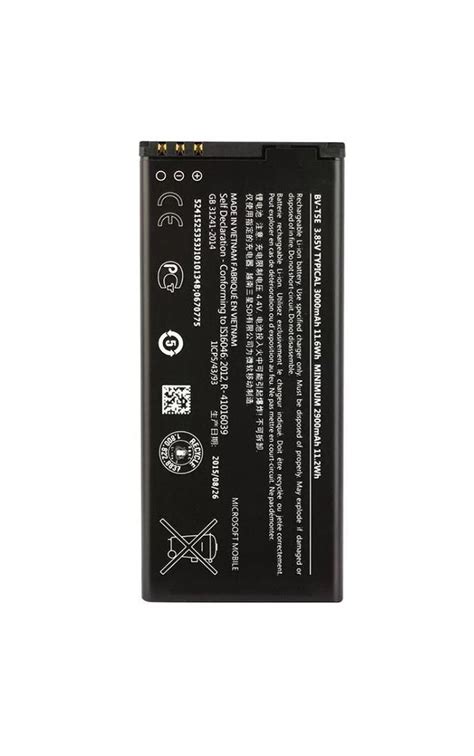 New Original Genuine Battery Bv T E For Nokia Microsoft Lumia