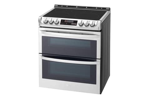 Lg Lte4815st 73 Cu Ft Smart Wi Fi Enabled Electric Double Oven Slide In Range With Probake