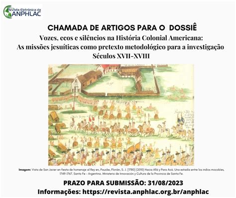 Chamada De Artigos Para O Dossi Vozes Ecos E Sil Ncios Na Hist Ria