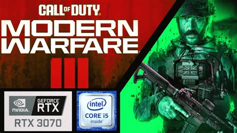 Call Of Duty Modern Warfare 3 2023 Test I5 10400f RTX 3070 8GB