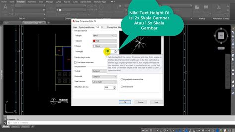 Cara Setting Dimension Style Autocad Bahasa Indonesia Youtube