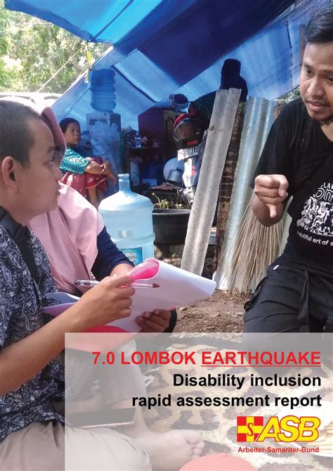 Gempa Bumi Lombok Laporan Kaji Cepat Fokus Inklusi Disabilitas