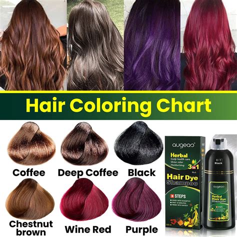 500ml Shampoo Color And Care 3 In 1 Herbal Hair Color Shampoo Protects And Restores Hair