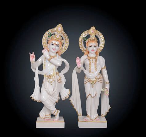 Iskcon Marble Radha Krishna Idol