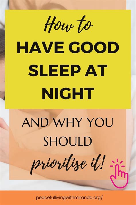 How To Have Good Sleep At Night And Why You Need To Prioritise This Asap — Peaceful Living With