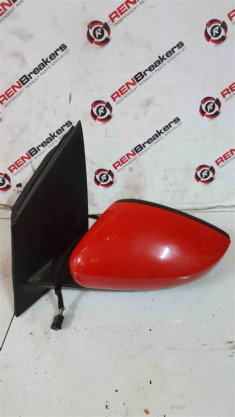 Volkswagen Polo 6r 2009 2014 Passenger Ns Wing Mirror Red Lp3g Store Used Volkswagen Parts