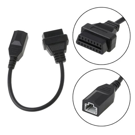 Obd Obd2 Car Diagnostic Cable Connector 3pin To 16pin Lead Cable Obd1 To Obd2 For Honda 3 Pin