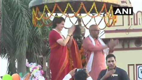 Priyanka Gandhi Holds Mega Roadshow To Strength Congress In Varanasi