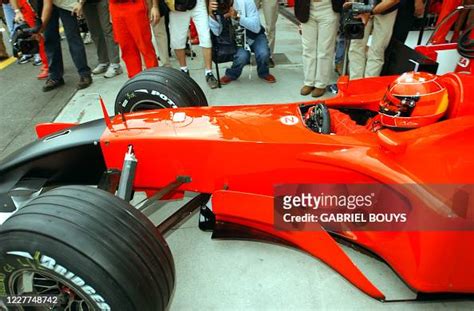 German Driver Michael Schumacher Leaves The Pits Of The Monza News