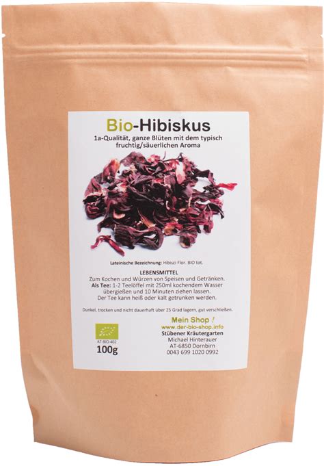 Hibiskusblüten ganz Bio 100gr getrocknet