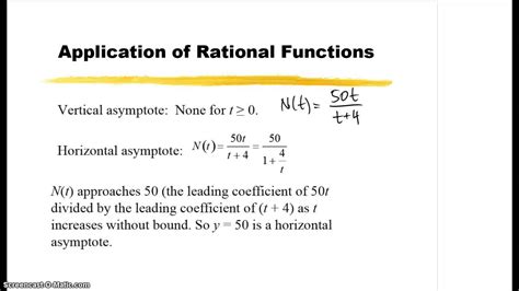 24 Application Of Rational Functions Youtube