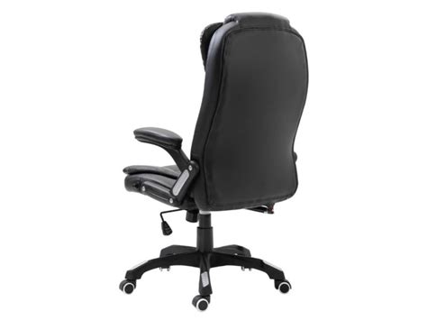 Fauteuil De Bureau Simili Cuir Noir Grease Conforama