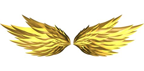 Gold Wings Png Gold Angel Wings Clip Art Transparent Png Images