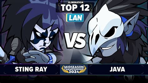 Java Vs STING RAY Elimination Top 12 Brawlhalla Midseason