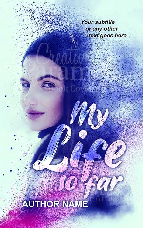 My life so far purple woman drama premade book cover