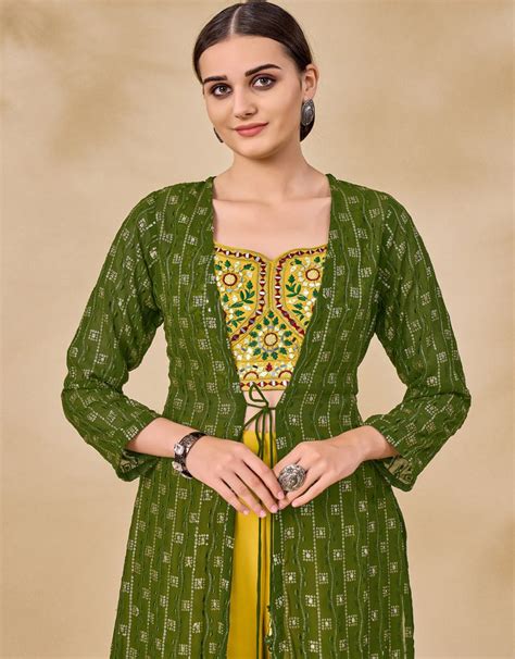 Fancy Green Color Salwar Suit Sulbha Fashions