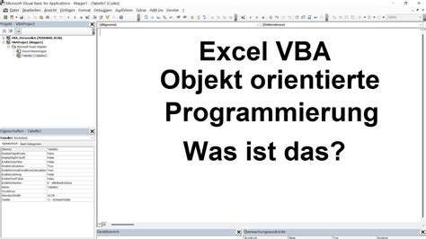 Excel VBA Lektion 13 Objekt Orientierte Programmierung Was Ist Das