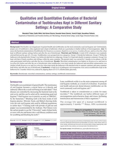 PDF Qualitative And Quantitative Evaluation Of Bacterial