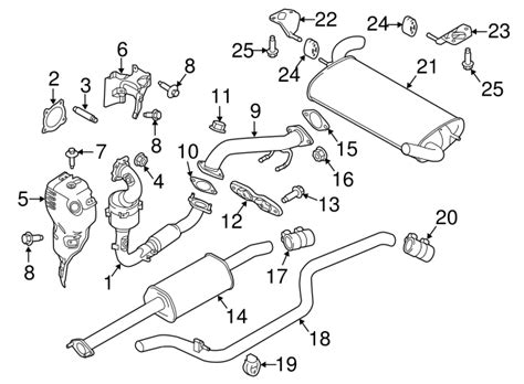 2015 2017 Ford Focus OEM Catalytic Converter F1FZ 5E212 A Ford Parts