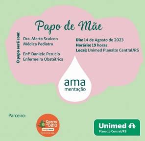 Papo de mãe Unimed promove evento sobre amamentação