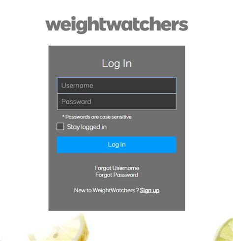 Weight Watchers Login How To Guide - Techonloop