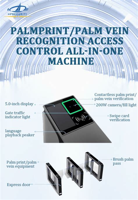 FR05P Palm Vein Face Access Control HFSecurity Biometric Solution