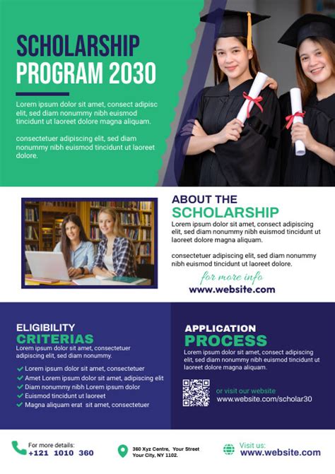 Plantilla De Scholarship Program Flyer Postermywall