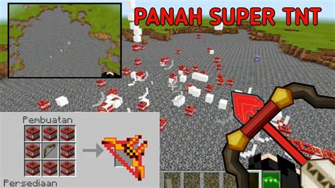 Cara Membuat Panah Super Tnt Di Minecraft No Mod Youtube