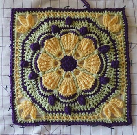 Juanita Afghan Square Pattern By Margaret Macinnis Crochet Squares