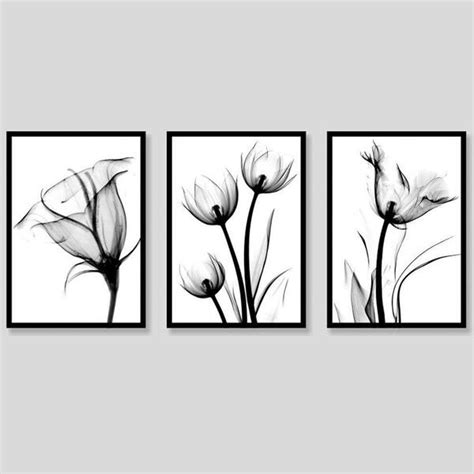 3 Quadros Decorativos Flores Ii 21x30 Pvc Luven Bra Leroy Merlin