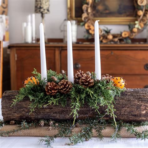 Yule log centerpiece for your christmas table – Artofit