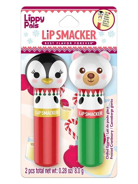 Lip Smacker Lippy Pal Lip Balm Duo Penguin And Polar Bear Holiday