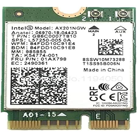 Intel Ax Ngwg Nv Nic Wi Fi E Ax X Ax R Ghz Bt No