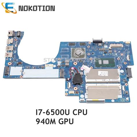 NOKOTION Placa Base Para Port Til HP ENVY 17 N DDR3L I7 6500U CPU 940M