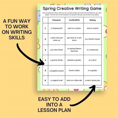 Spring Creative Writing Game