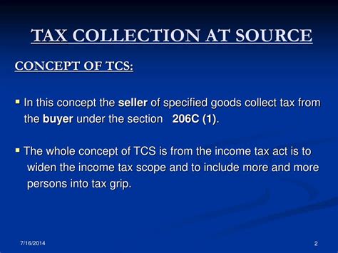 Ppt Tax Collection At Source Powerpoint Presentation Free Download Id 1814984