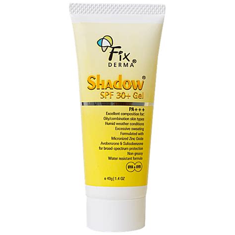 Buy Fixderma Shadow SPF 30 Gel PA Water Resistant Non Greasy