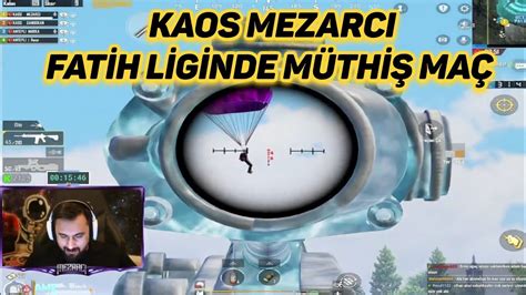 FATİH LİGİ FULL RUSH RANK MAÇI Kaos Mezarcı pubg mobile yayın