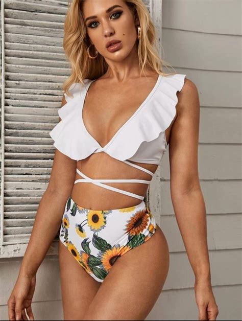 Bikini Tiro Alto Sunflower 1 H Closet Her Closet