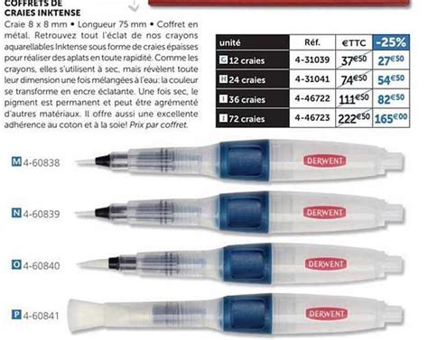 Promo Coffrets De Craies Inktense Chez Le G Ant Des Beaux Arts