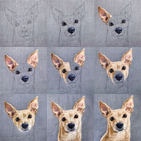 Needle Felted Dog Portraits Domestika