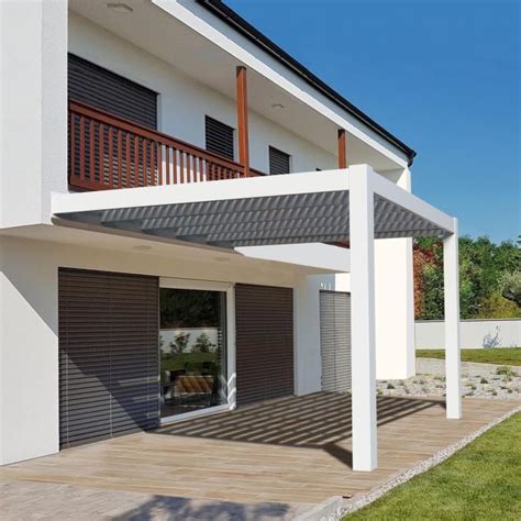 Modern Motorized Waterproof Aluminum Louvered Pergola